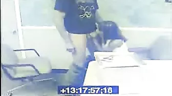 Sexy Secretary Gives Amazing Blowjob to Boss on Security Cam