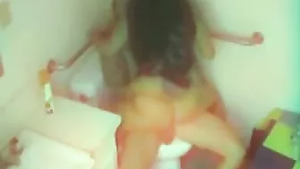 Sexy Employees Take Over the Office Bathroom - Hidden Cam!