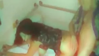 Sexy Employees Take Over the Office Bathroom - Hidden Cam!