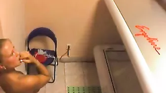 Sexy Spa Customers Caught on Hidden Camera!