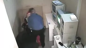 Hot Security Guard Get Lucky with Street Hooker on Night Shift!