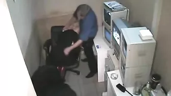 Hot Security Guard Get Lucky with Street Hooker on Night Shift!