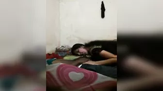 Sexy Indian teen caught in hot action with sneaky cousin on hidden cam