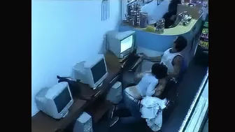 Unleash Your Fantasies! Couple's Public Sex in Internet Cafe with Workers Watching