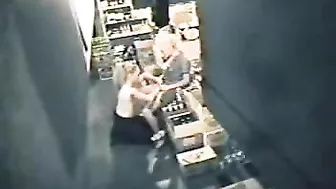 Hot Encounter Between Lesbian Boss and Cashier in the Storage Room!