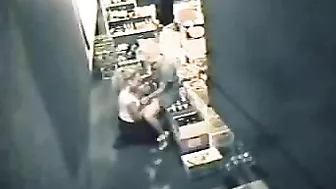 Hot Encounter Between Lesbian Boss and Cashier in the Storage Room!