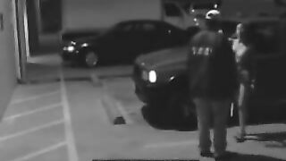 Parking Garage Sex on Security Camera With a Cheating Wife, Blowjob on Surveillance Cam