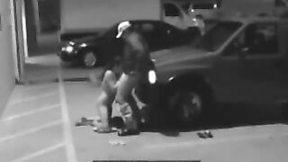 Parking Garage Sex on Security Camera With a Cheating Wife, Blowjob on Surveillance Cam