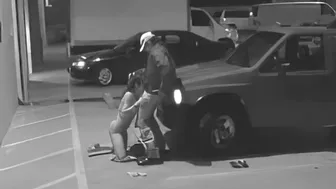 Parking Garage Sex on Security Camera With a Cheating Wife, Blowjob on Surveillance Cam