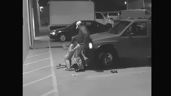 Parking Garage Sex on Security Camera With a Cheating Wife, Blowjob on Surveillance Cam