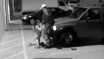 Parking Garage Sex on Security Camera With a Cheating Wife, Blowjob on Surveillance Cam