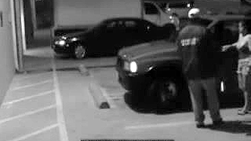 Parking Garage Sex on Security Camera With a Cheating Wife, Blowjob on Surveillance Cam