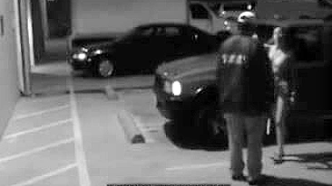 Parking Garage Sex on Security Camera With a Cheating Wife, Blowjob on Surveillance Cam