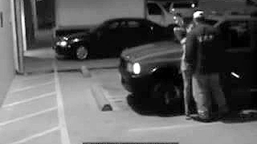 Parking Garage Sex on Security Camera With a Cheating Wife, Blowjob on Surveillance Cam