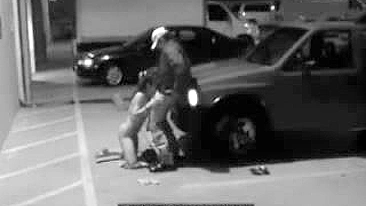 Parking Garage Sex on Security Camera With a Cheating Wife, Blowjob on Surveillance Cam