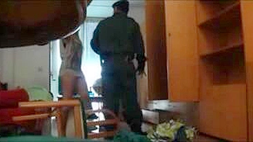 Caught on Camera! Young Amateur Gets Naughty with Cop