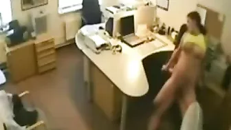 Steamy College Romp in the Workplace Caught on Camera! Steamy College Romp in the Workplace Caught on Camera!