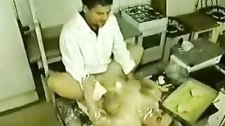 Sexy Bakery Chef Gets Dirty at Work with some Hot Pussy Action!