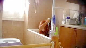 Sexy Shower Sesh Caught on a Hidden Cam, Watch Every Move This Hot MILF
