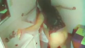 Sexy Coed Gets Wild at College Party with Hidden Cam in the Bathroom!