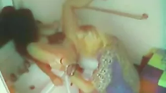 Sexy Coed Gets Wild at College Party with Hidden Cam in the Bathroom!