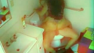 Sexy Coed Gets Wild at College Party with Hidden Cam in the Bathroom!