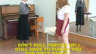 Spanking Punishment at Russian School - Severe Discipline for Misbehavior