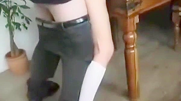 Schoolgirl Caned and Anal Fucked, Spanking Teens in Painful Assplay