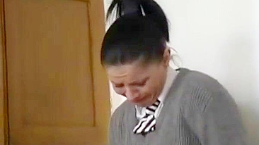 Schoolgirl Caned and Anal Fucked, Spanking Teens in Painful Assplay