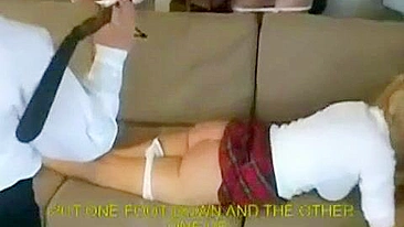 Spanking Punishment in Russian School for Naughty Teens