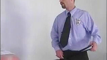Ass Punishment by Police in Jail - Spanking and Humiliation