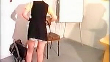 Schoolgirl Punished for Smoking and Masturbating in Bathroom with Hard Spanking, spanking,  masturbation,  bathroom