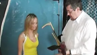 Spanking Red Ass Tampon String! But play with tampon string