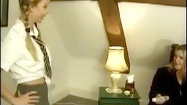 Schoolgirl Gets Punished with a Spanking