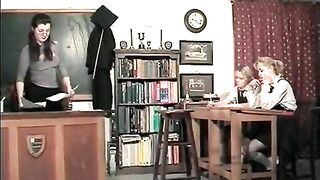 Spanking Punishment for Naughty Students at School