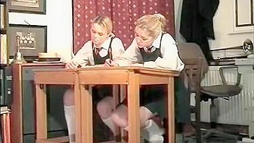 Spanking Punishment for Naughty Students at School