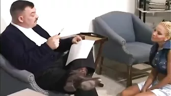 Caned Office Training for Big Ass Ebony - Spanking and Canning Punishment