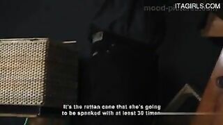 Spanking and Caning XXX video - Exciting Blonde Ass Painful Action!