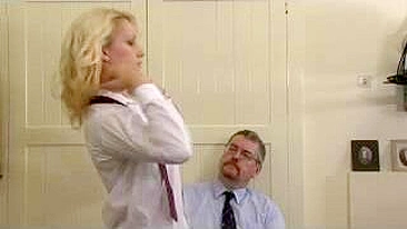 Hard Spanking in Schoolgirl Uniform - Sex and humiliation