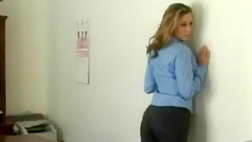 Spanking and Fingering, Young Woman Masturbates During Punishment