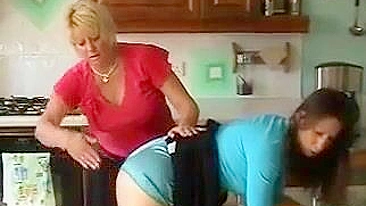 Niece Receives Strict Punishment from Aunt with Hard Spanking