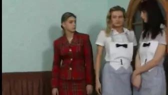 Russian Housewife's Maids Punished with Hard Spanking