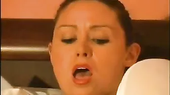 Naughty Schoolgirl Christina Carter Gets Spanked by Teens in School Uniform