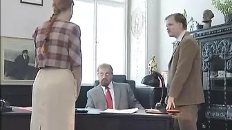 Spanking Schoolgirls in Uniform for Stalin - Teacher Punishment