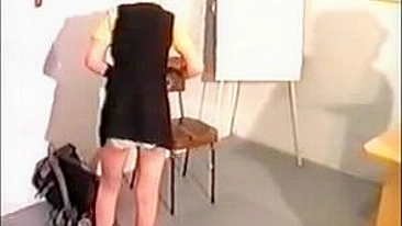 Schoolgirl Punished for Self-Pleasure