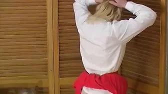 Schoolgirl Spanked and Caned - Watch as this naughty schoolgirl receives a firm spanking and caning from her strict teacher.