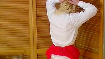 Schoolgirl Spanked and Caned - Watch as this naughty schoolgirl receives a firm spanking and caning from her strict teacher.