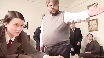 Schoolgirls Spanked by Teachers at Exam Meeting