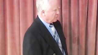 XXX video - Old Man Spanks Tense Teen's Panties Down, intense
