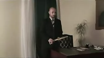 Spanked and Fucked - Two Teens Get Their Desks Fucked